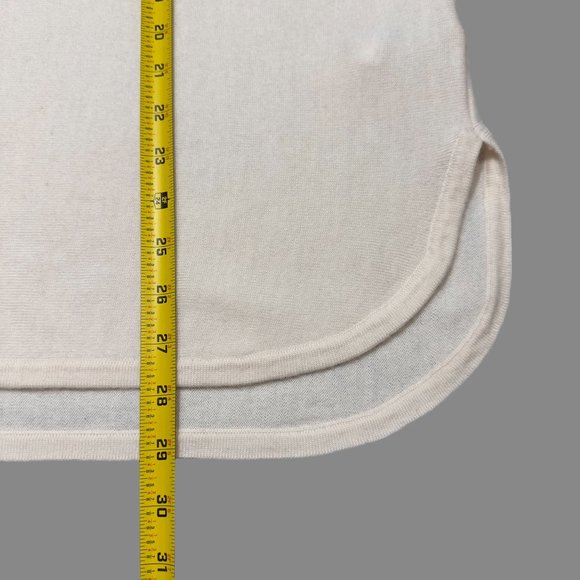 NWT - TELLURIDE Wool Sweater Size XL 100% Extrafine Merino Wool Off-White Cream - Picture 5 of 5